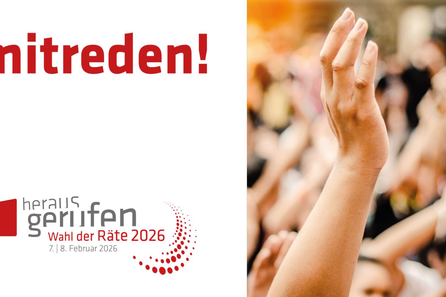 Plakat zur Wahl 2026