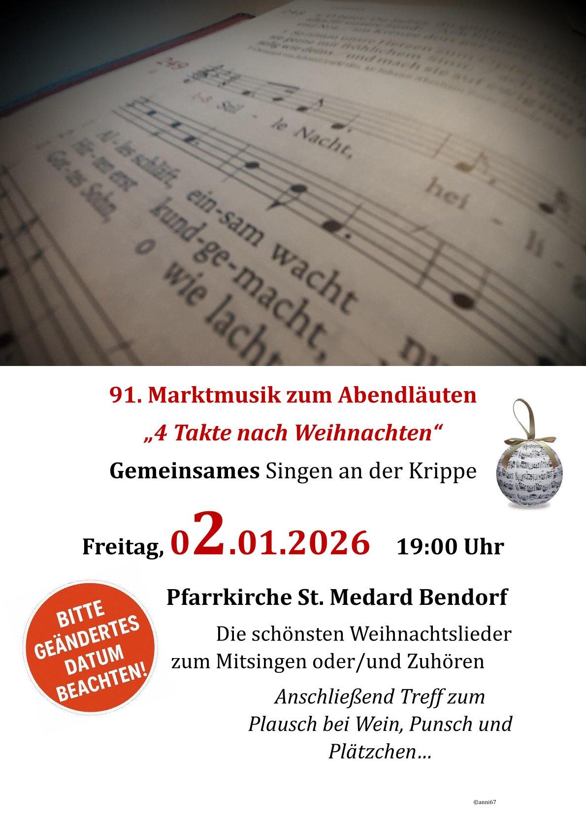 Plakat 4 Takte nach Weihnachten (c) Andreas Nies Plakat 4 Takte nach Weihnachten