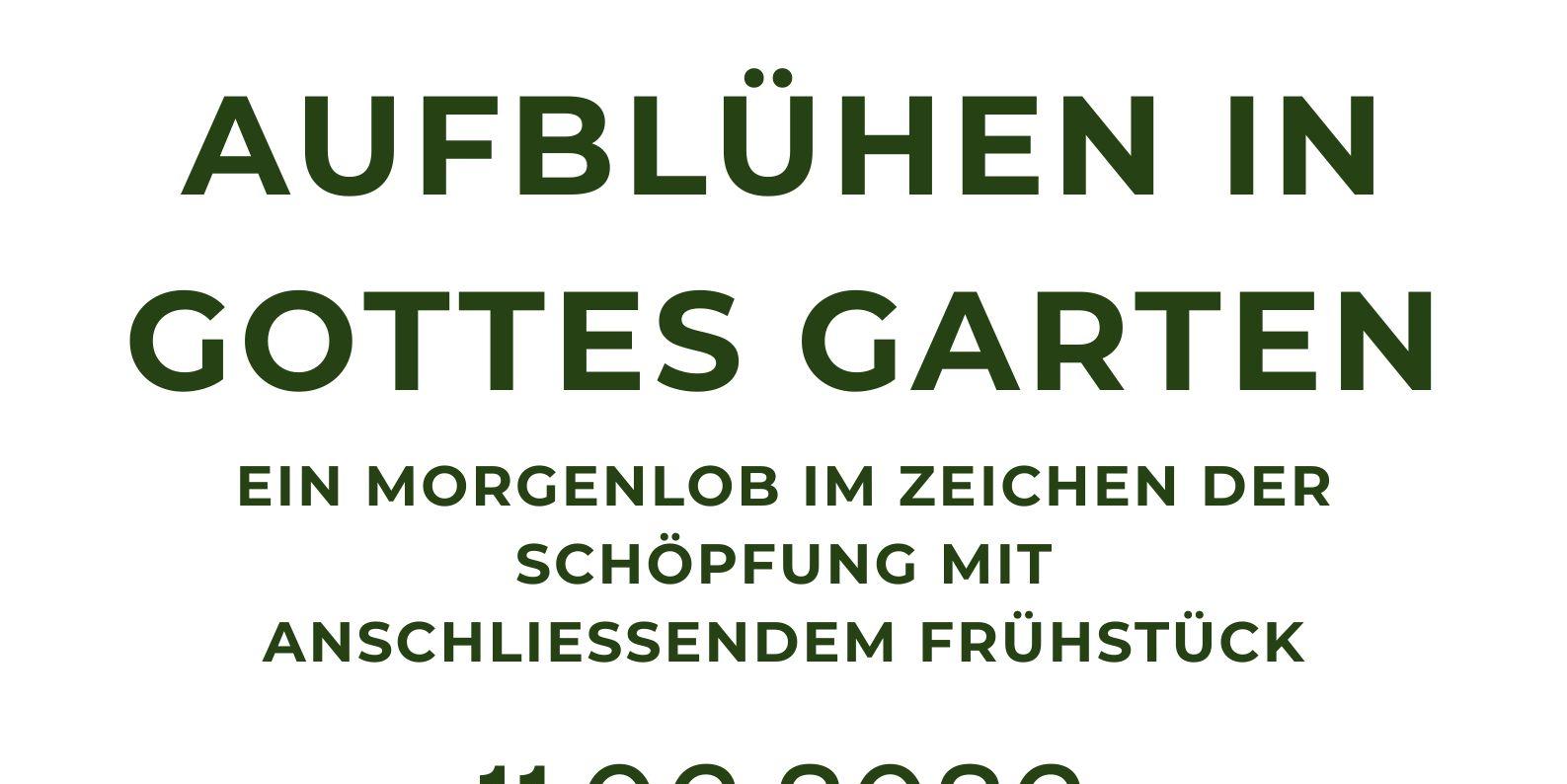 Aufblühen in Gottes Garten