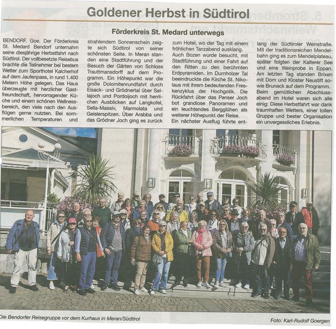 Aus dem Bendorfer Kleeblatt, 17.10.2025