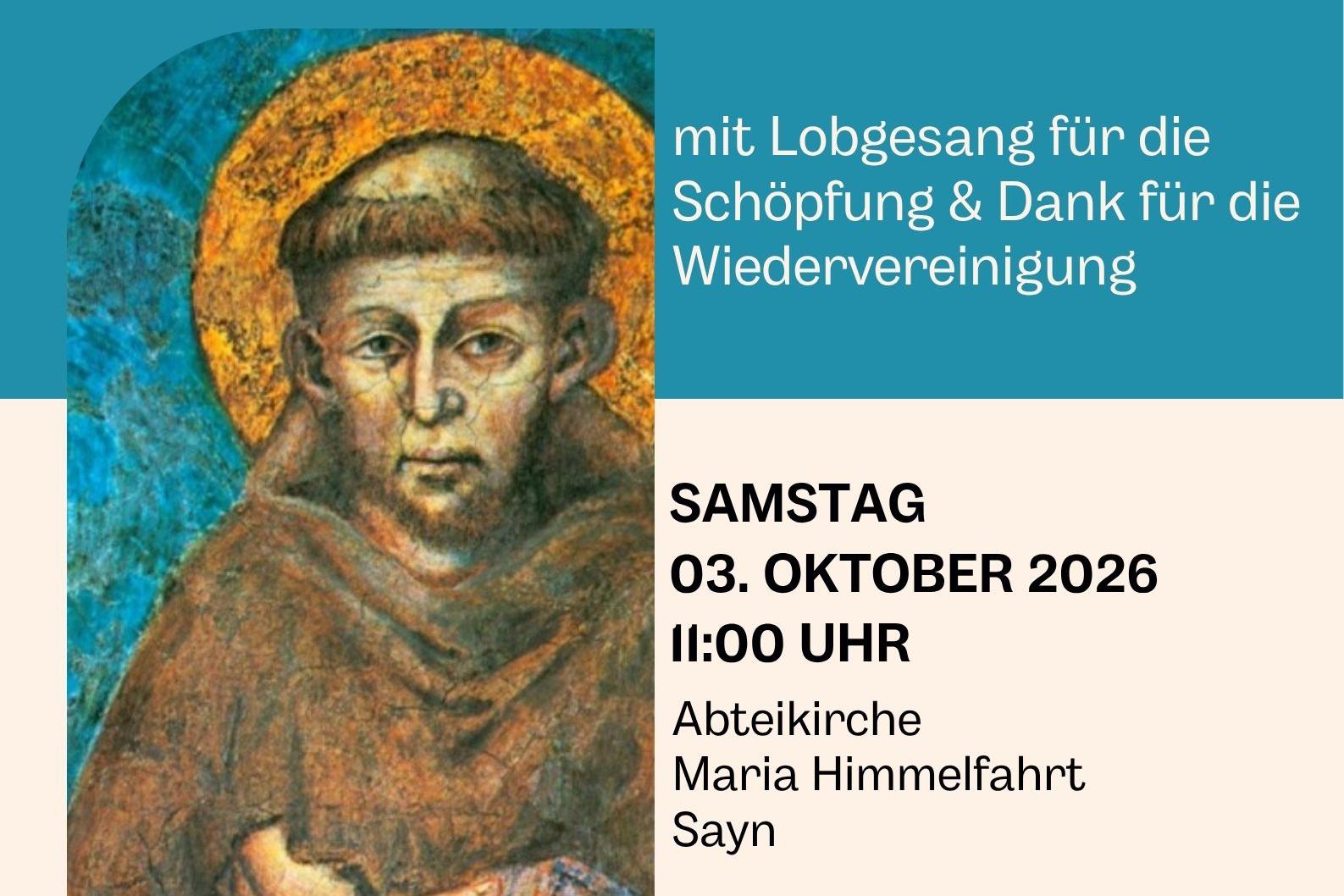 Plakat zum Festgottesdienst