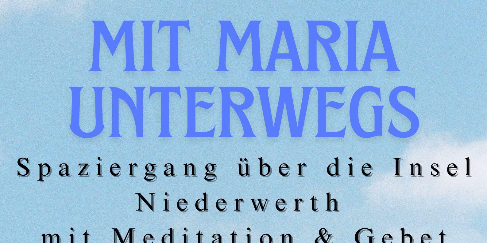 Plakat zum Spaziergang auf der Insel Niederwerth