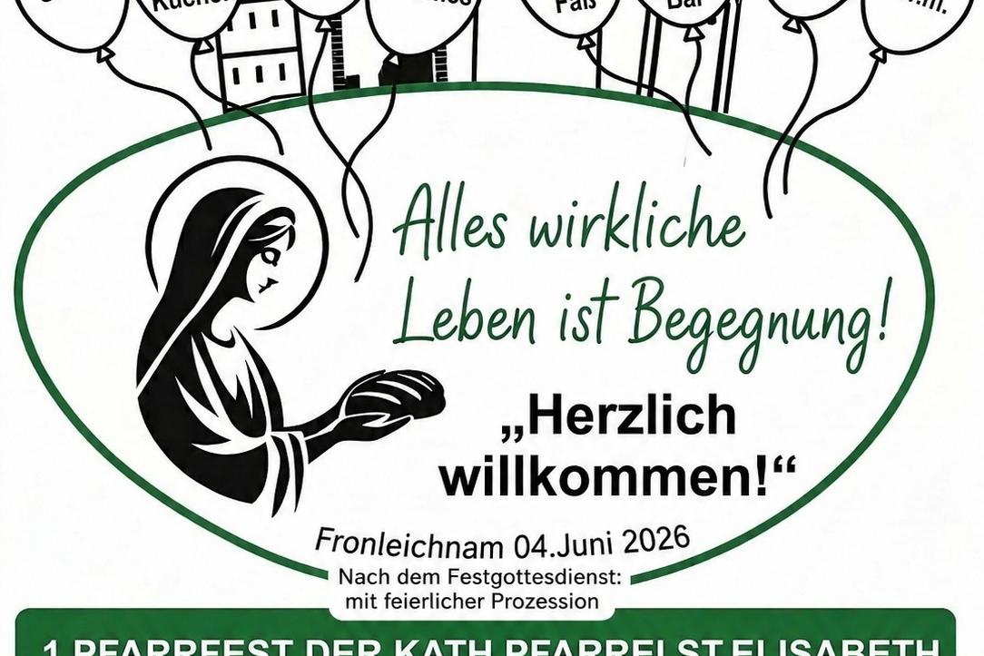 Plakat zum Pfarrfest an Fronleichnam